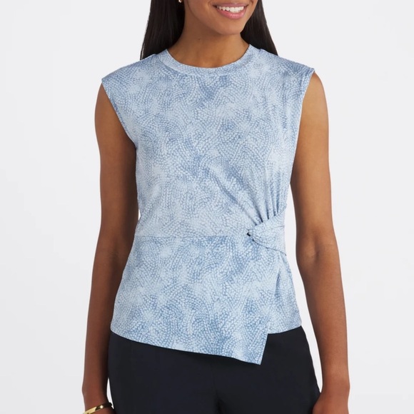 Michael Kors Zebra Crew Neck Knit Top - Picture 2 of 6